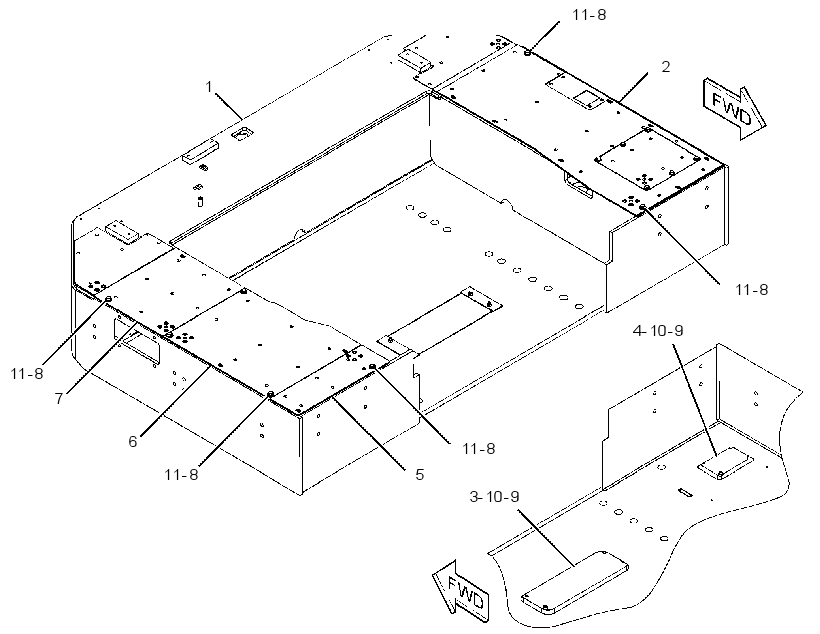 BUMPER GP-REAR 3647675 CAT