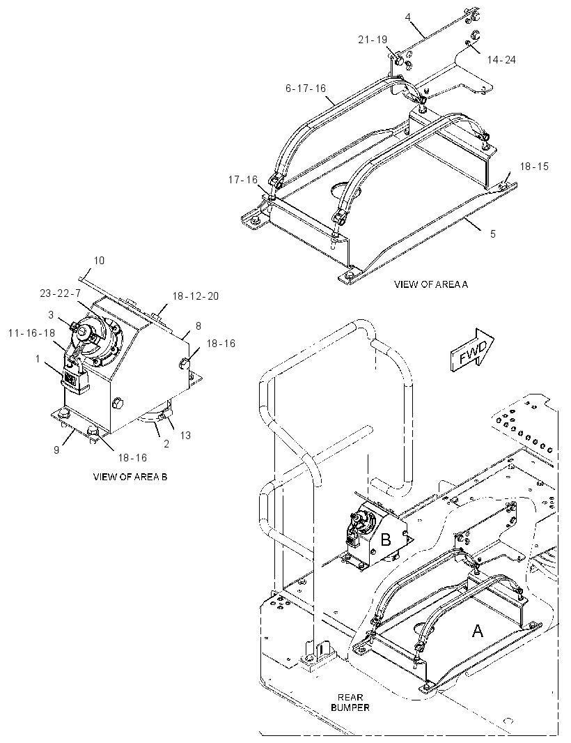 MOUNTING GP-TANK 4304518 CAT
