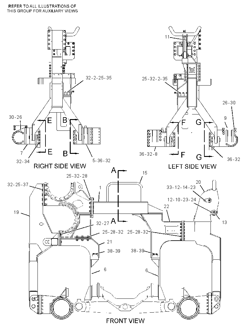 FRAME & MTG GP-PIPELAYER 2410003 CAT