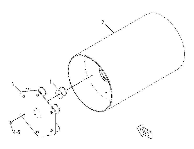 DRUM GP-COMPACTOR 3676494 CAT