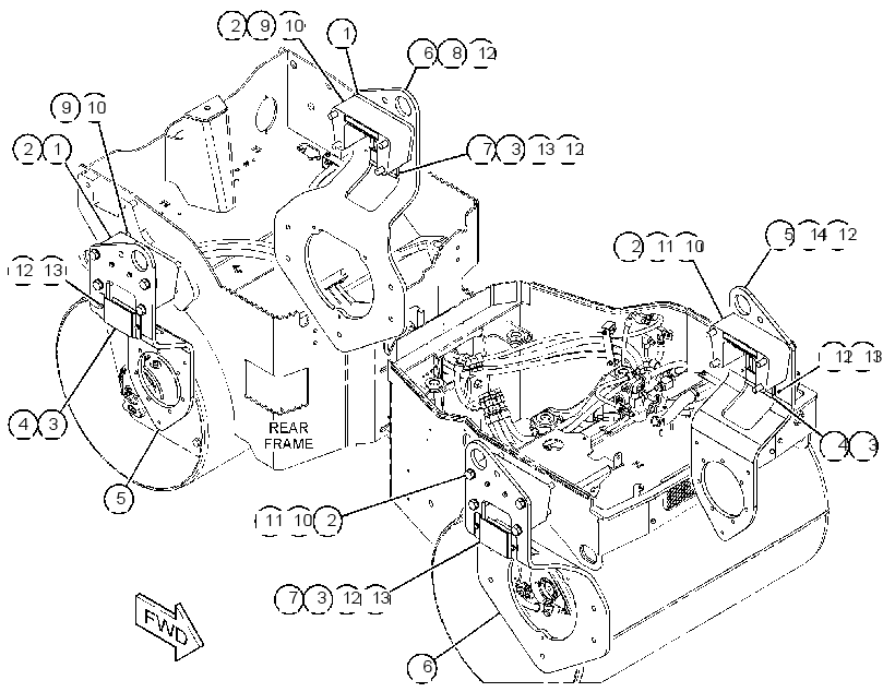 SUPPORT GP-MOTOR 3642361 CAT