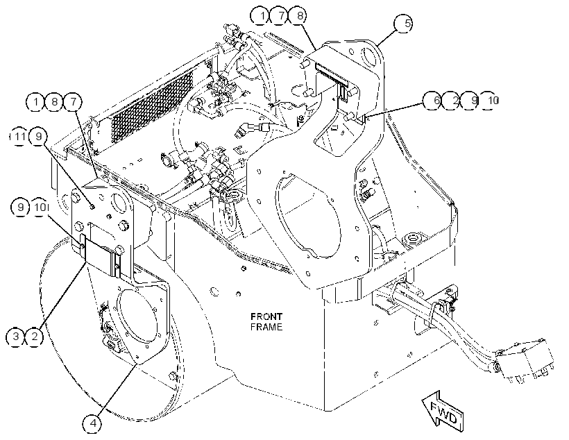 SUPPORT GP-MOTOR 3642363 CAT