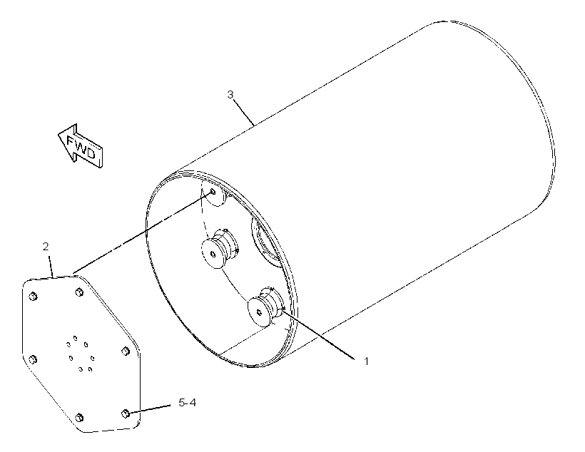DRUM GP-COMPACTOR 3676624 CAT