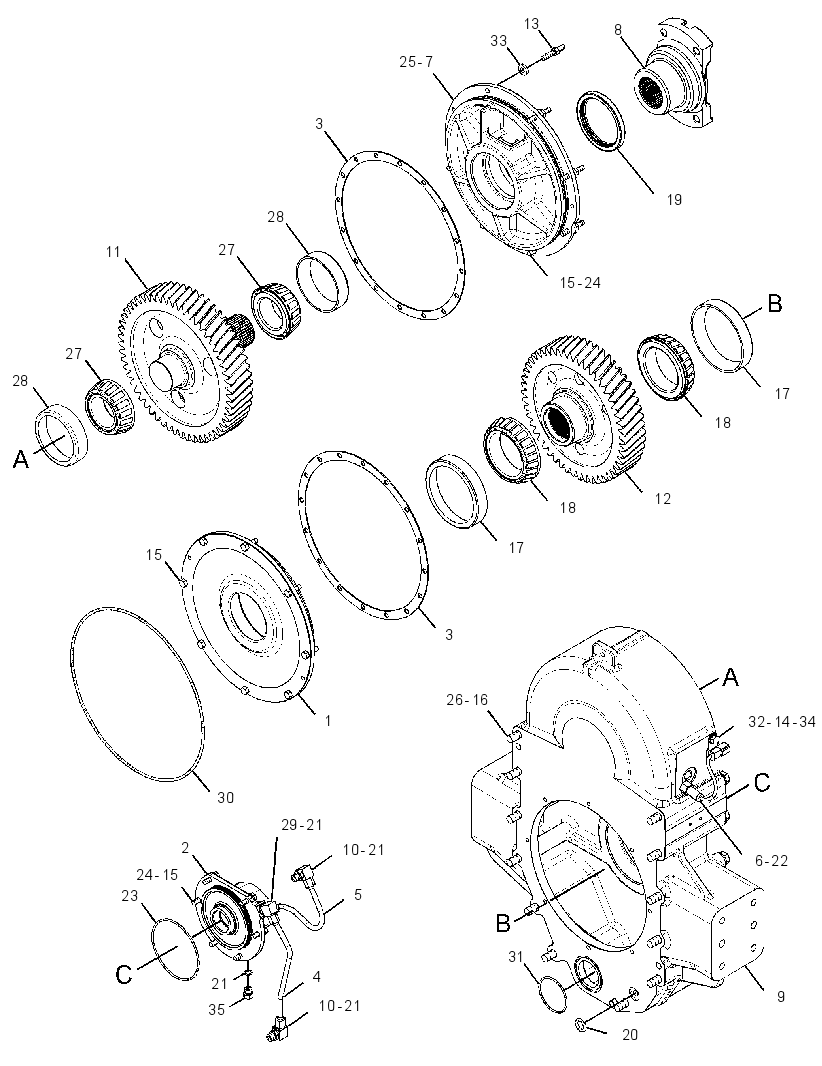 GEAR GP-INPUT TRANSFER 2837689 CAT