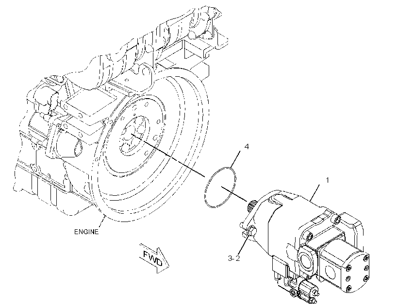PUMP & MTG GP-WORK TOOL 4334172 CAT