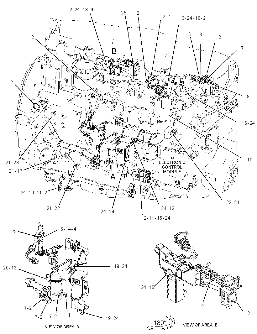 Проводка электронного управления 3806967 CAT