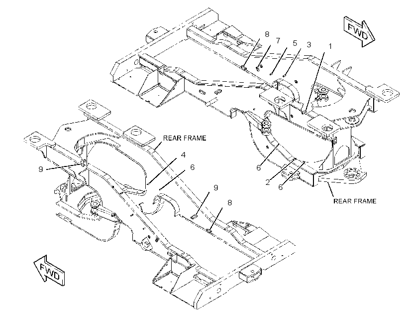 HARDWARE GP-REAR FRAME 4170463 CAT