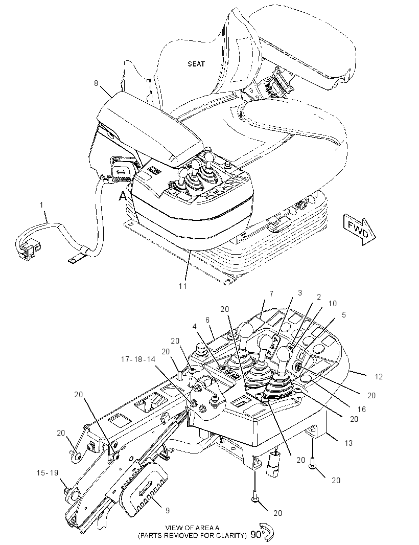 CONTROL AR-HANDLE 3714486 CAT