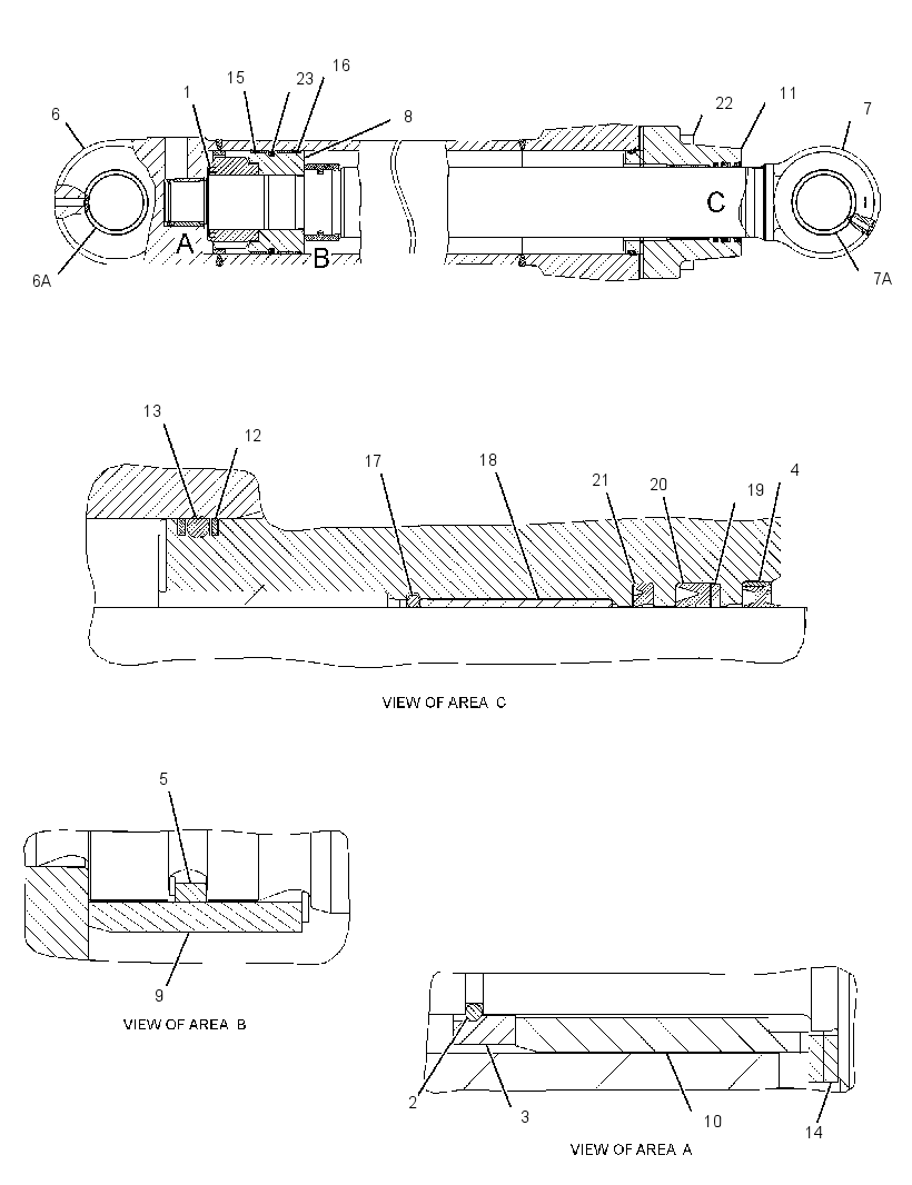 Цилиндр рукояти 4172657 CAT