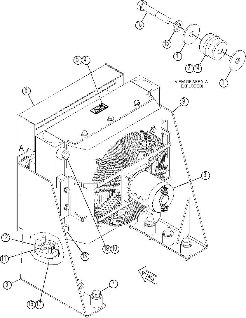 COOLING GP 4437385 CAT