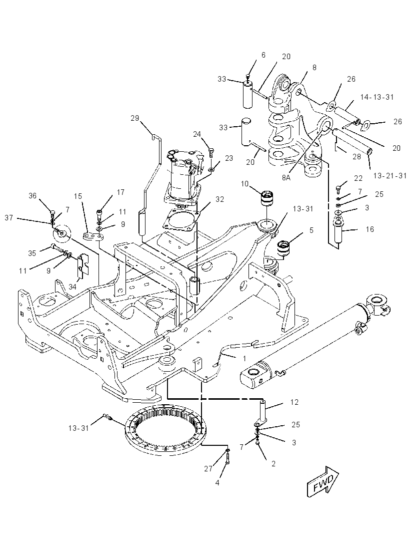 FRAME GP-SWING 4385837 CAT