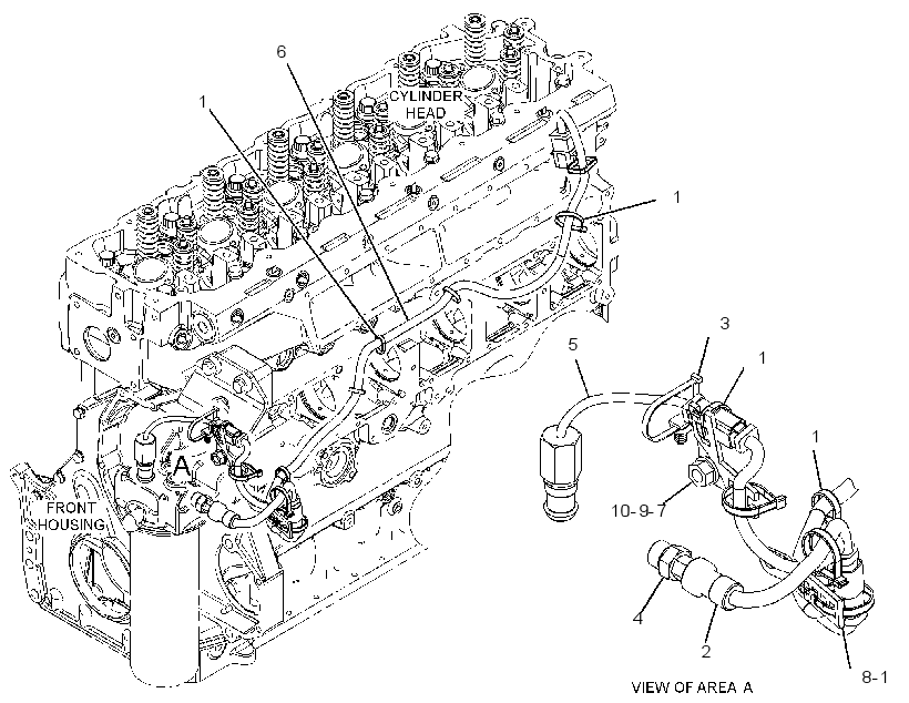 Проводка датчиков 4253624 CAT
