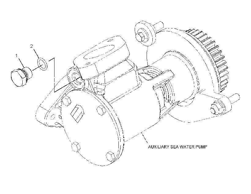 PLUG GP-WATER PUMP 4408418 CAT