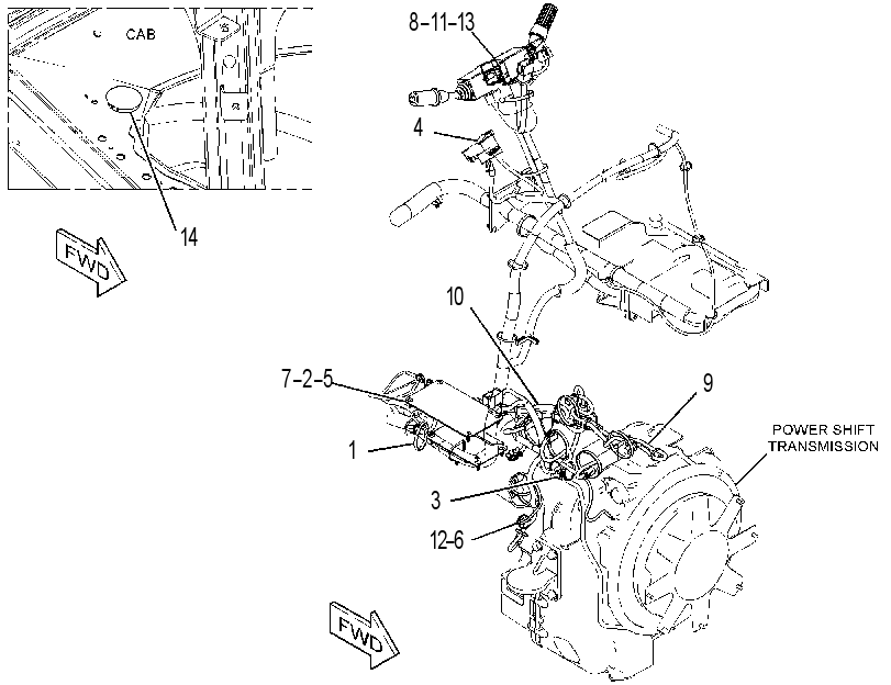 WIRING GP-TRANSMISSION CONTROL 3869241 CAT