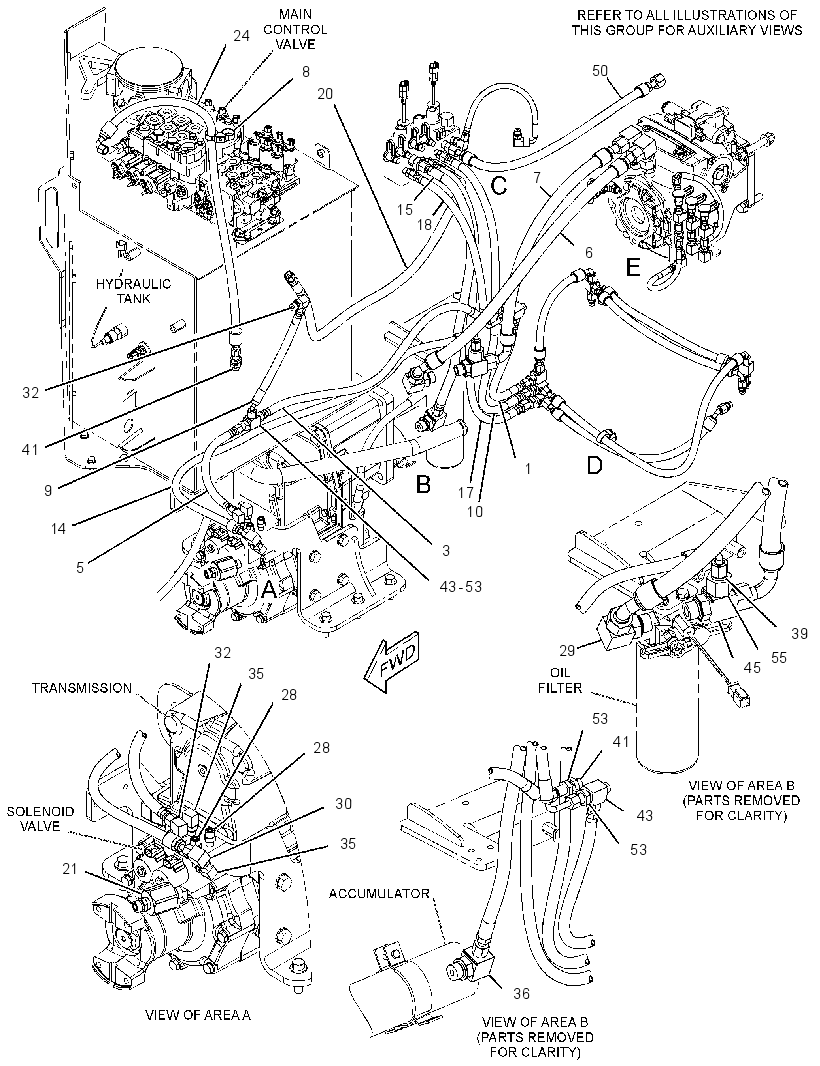 LINES GP-DIFFERENTIAL LOCK 3885574 CAT