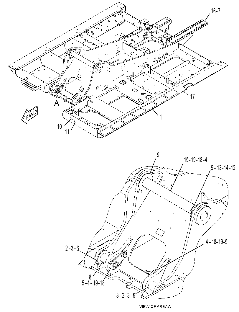 Рама верхняя 4416979 CAT