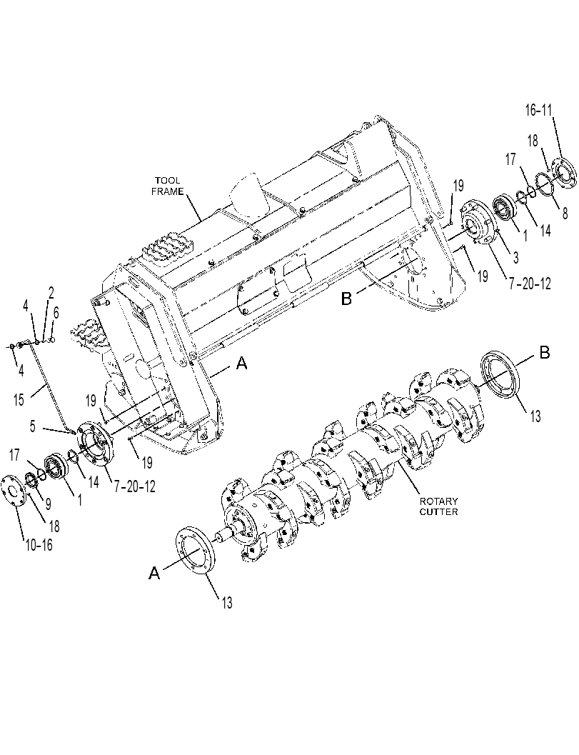 DRUM GP-ROTARY CUTTER 3826213 CAT