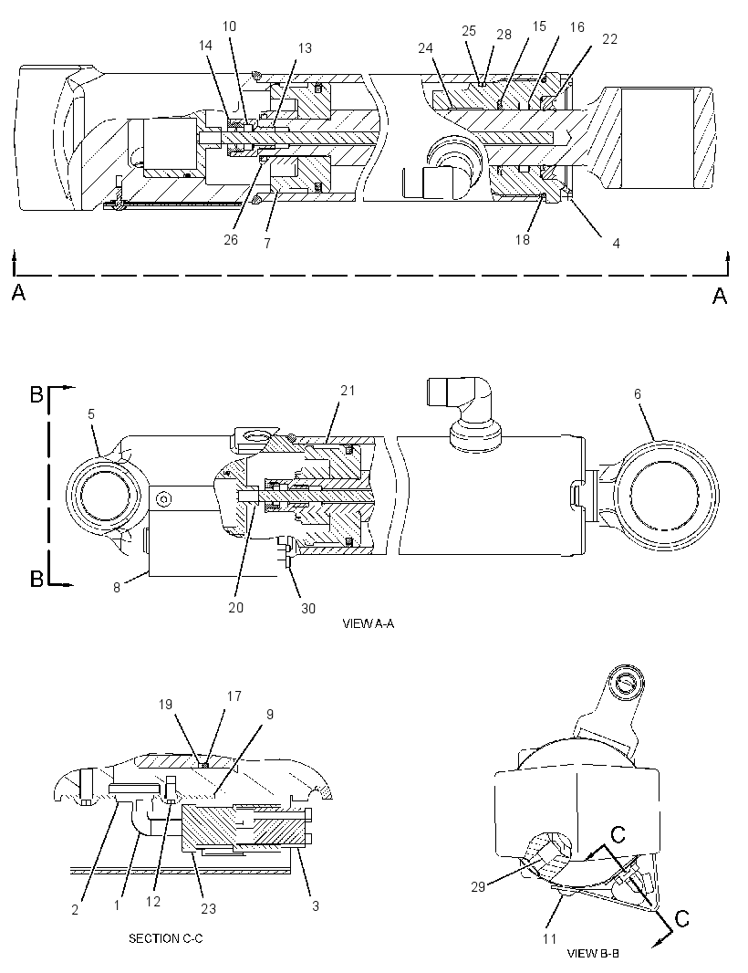 CYLINDER GP-EXTENDABLE STICK 2107097 CAT