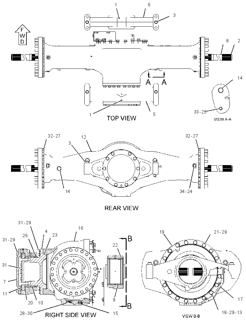 AXLE GP-OSCILLATING 3928078 CAT