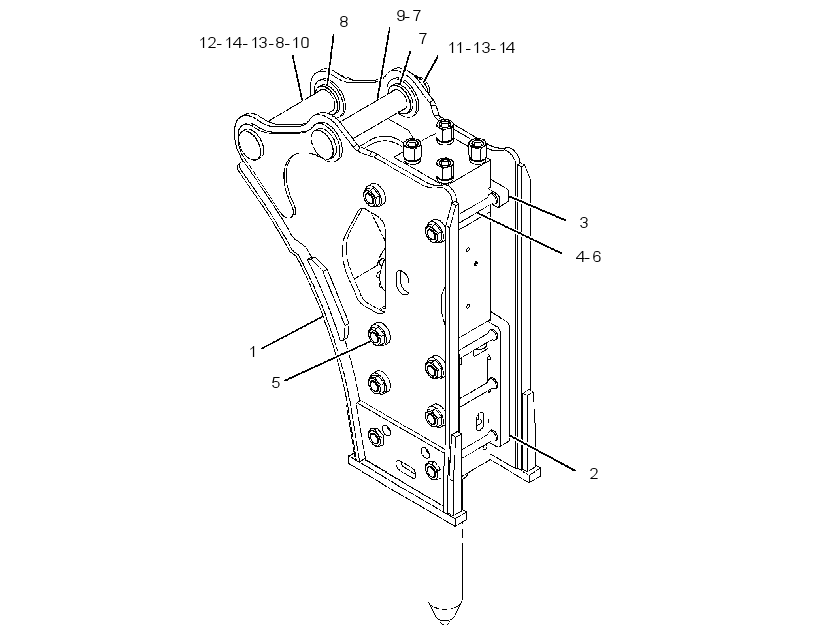 HOUSING GP-HAMMER 4164421 CAT