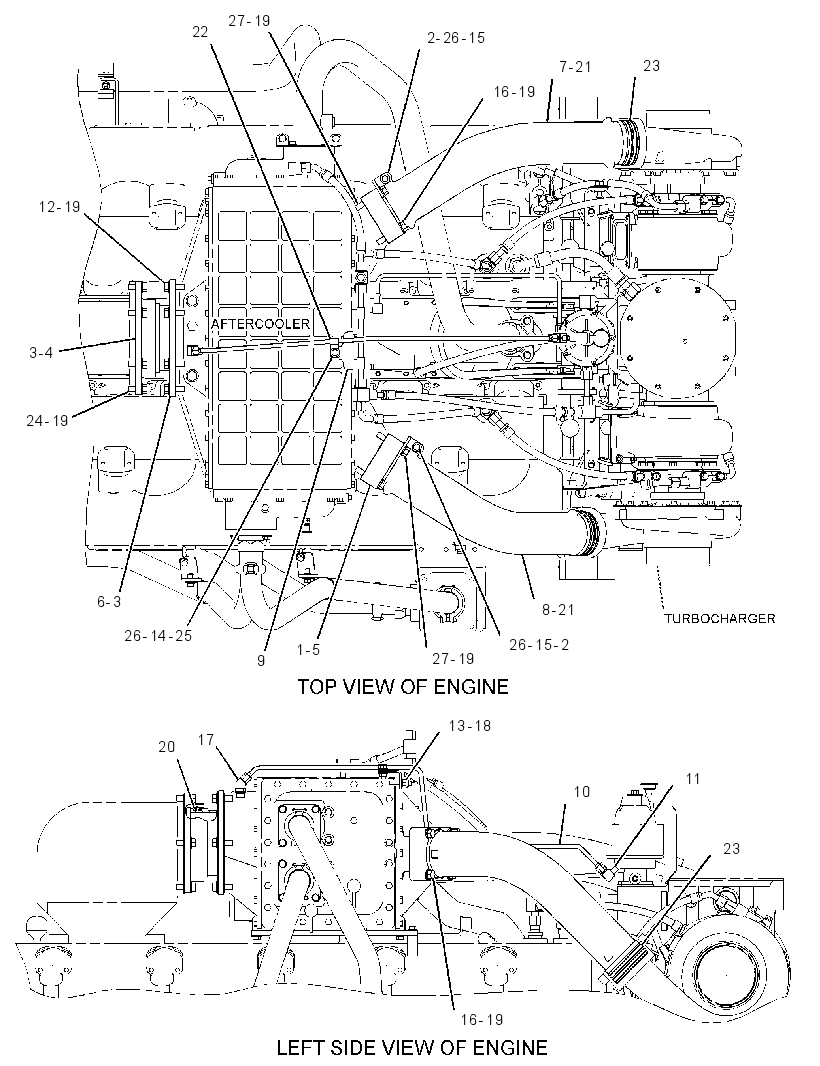 LINES GP-AFTERCOOLER AIR 3779653 CAT