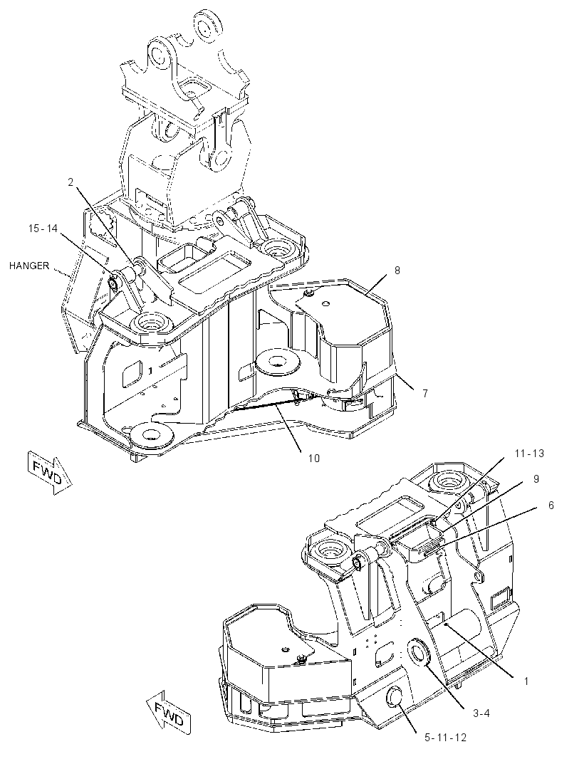 FRAME GP-GRAPPLE 4387956 CAT