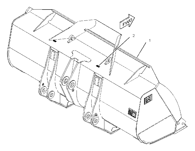Ковш универсальный 4153251 CAT