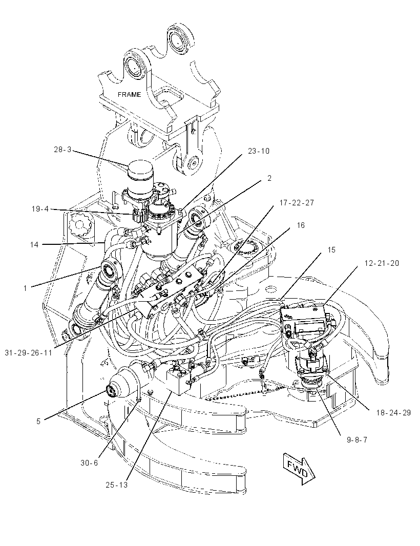 HYDRAULIC AR-FELLING 4387953 CAT