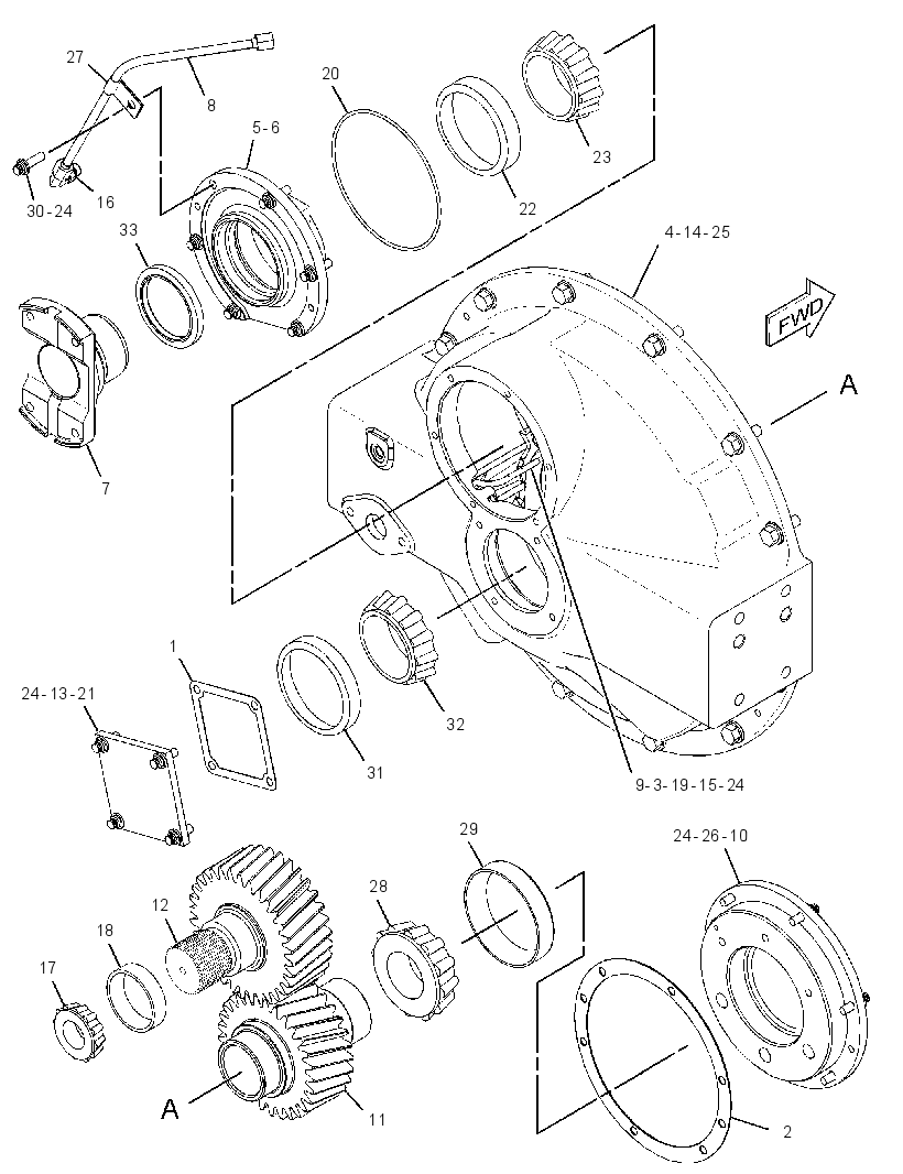 GEAR GP-INPUT TRANSFER 1376228 CAT