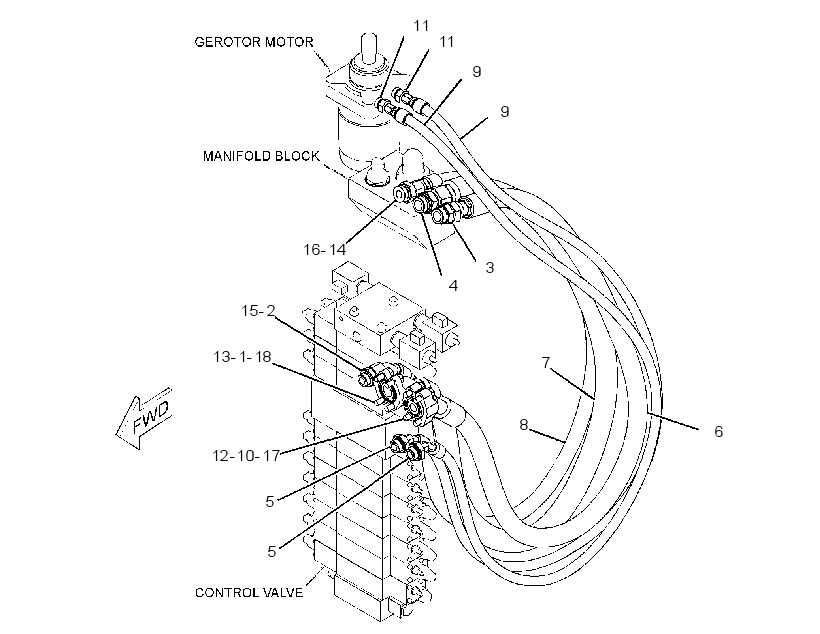LINES GP-ROTATOR 4380465 CAT