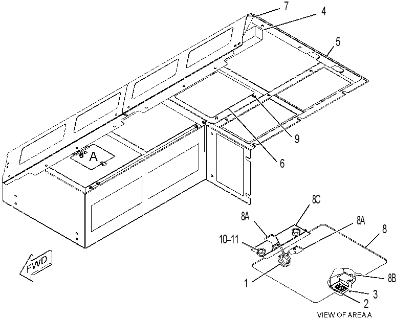 HOOD GP-ENGINE COMPARTMENT 3828406 CAT