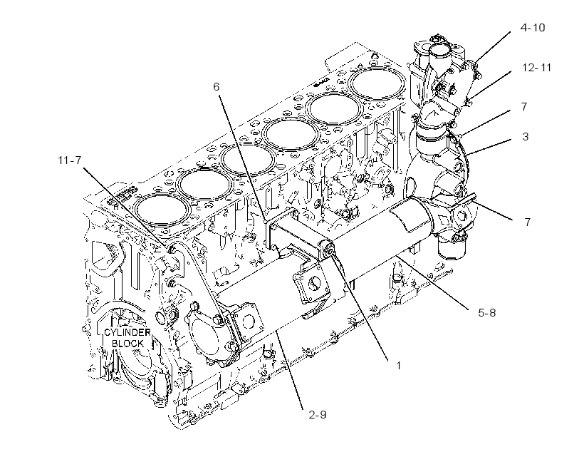 Трубопроводы водяные 3861747 CAT