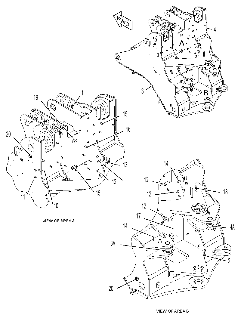 FRAME AS-LOADER 3996992 CAT