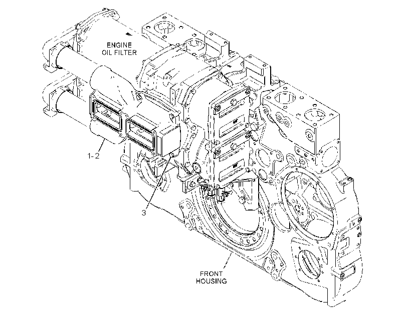 HOUSING GP-ENGINE OIL FILTER 3738750 CAT