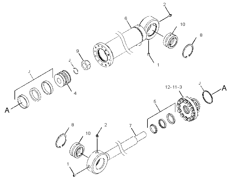 CYLINDER GP-FEED ROLLER ARM 4398729 CAT