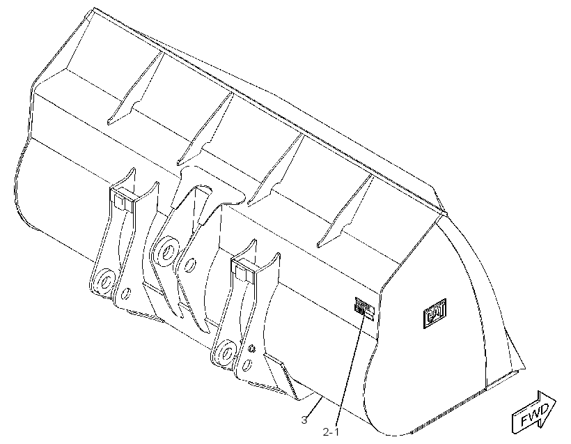Ковш универсальный 4414450 CAT