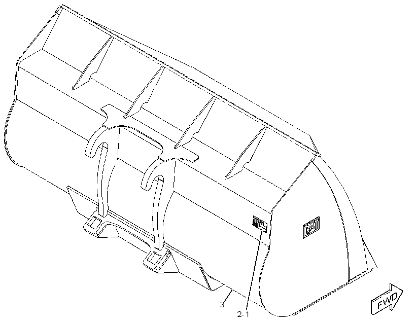 Ковш универсальный 4414460 CAT