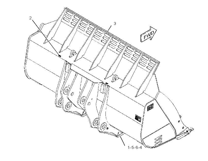 Ковш скальный 4166470 CAT