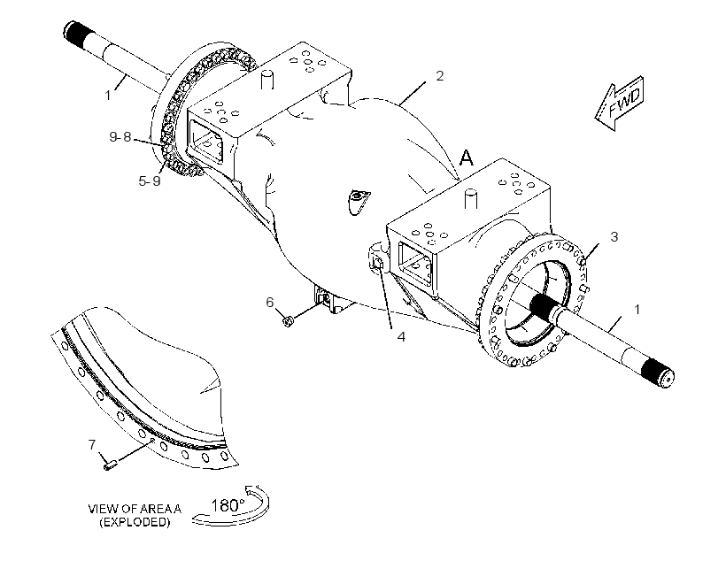 AXLE GP-FIXED 1070700 CAT