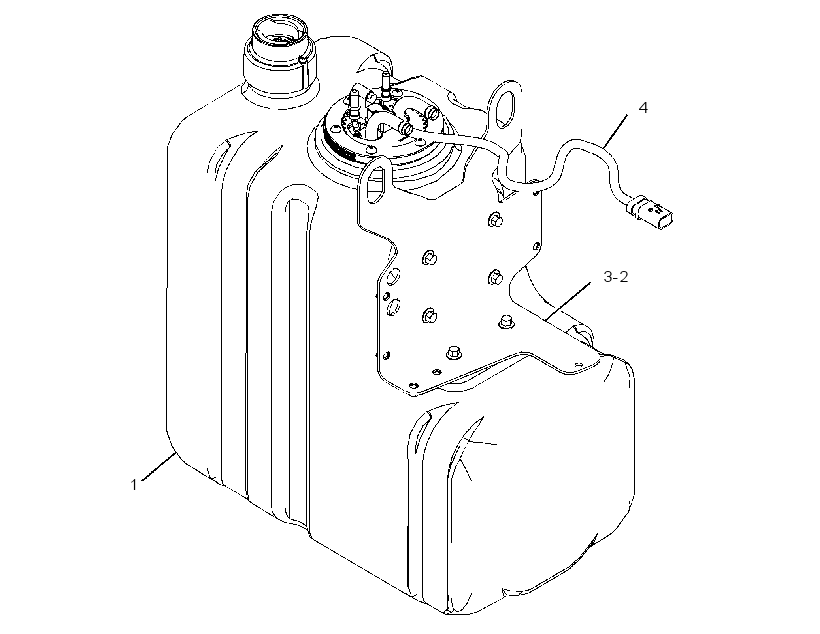 Бак AdBlue 3892704 CAT