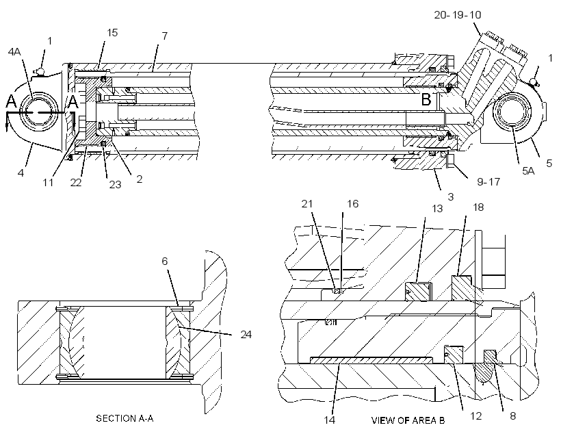 CYLINDER GP-HOIST 3413693 CAT