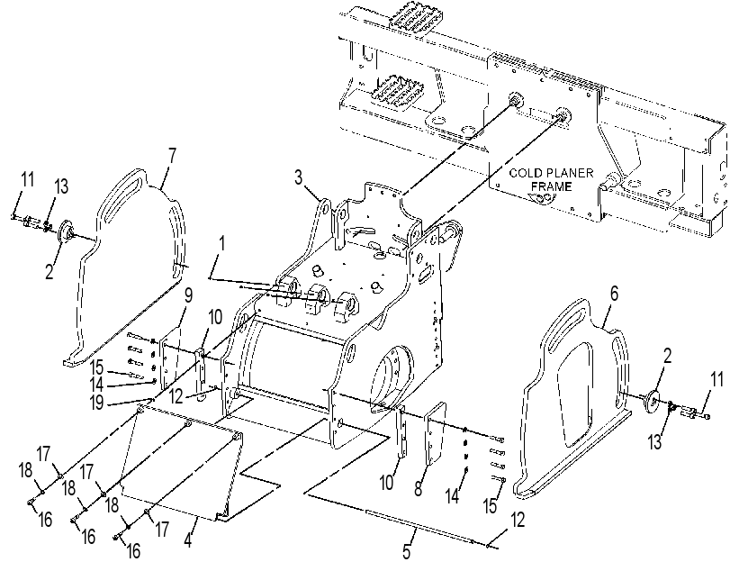 FRAME GP-COLD PLANER 3920152 CAT