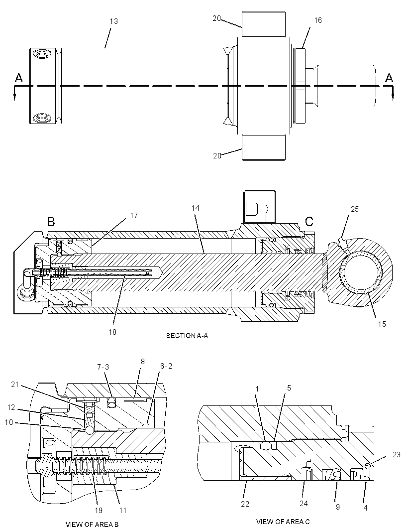 CYLINDER GP-SWING 4387712 CAT