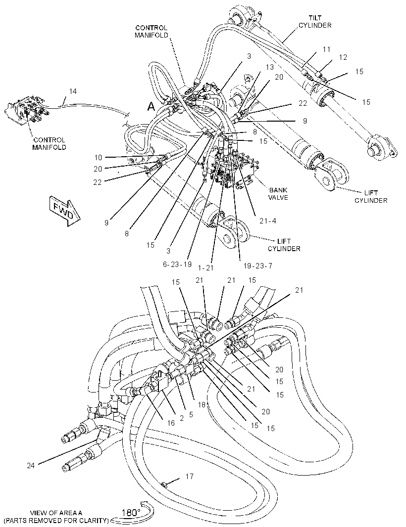 LINES GP-LIFT & TILT CYLINDER 3826711 CAT