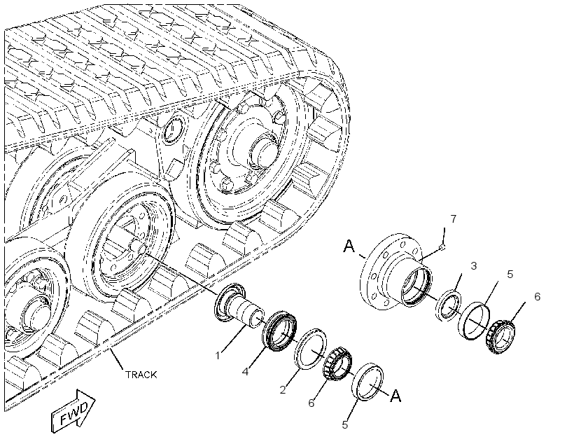 AXLE GP-BOGIE 3897586 CAT