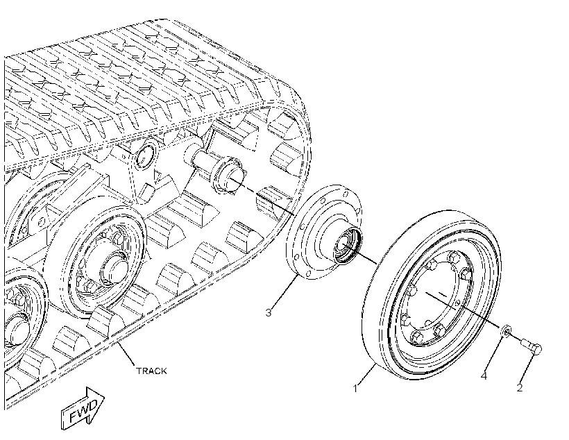 WHEEL GP-IDLER 3897587 CAT