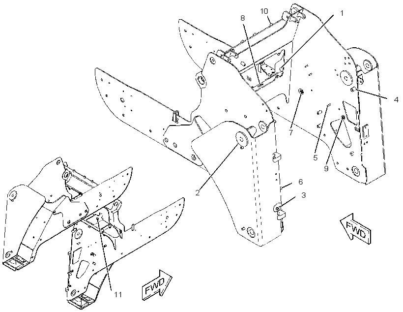 FRAME AS-UPPER 3265574 CAT