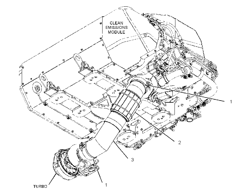 Гибкая выпускная труба 4155748 CAT