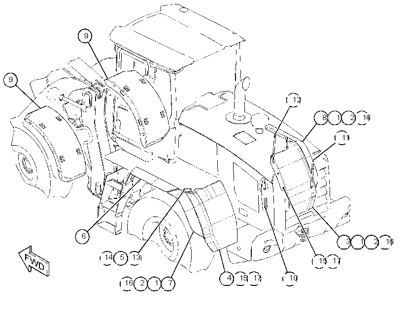 KIT-FENDER 3745847 CAT