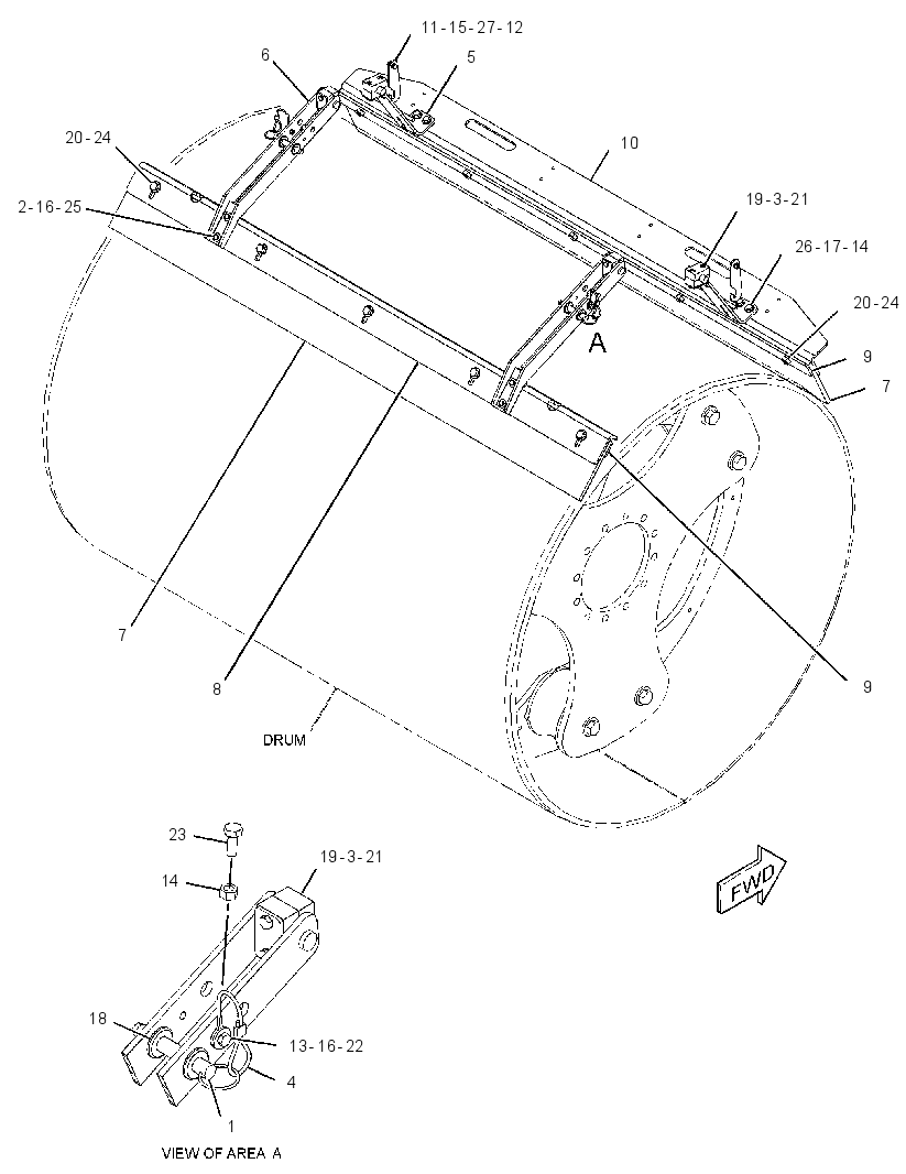 SCRAPER GP-DRUM 3440574 CAT